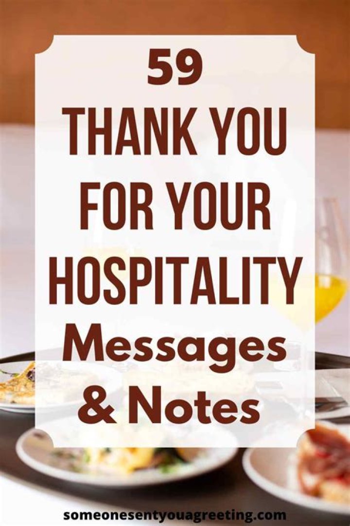 A Comprehensive Guide To "Thank You For Hospitality Notes"