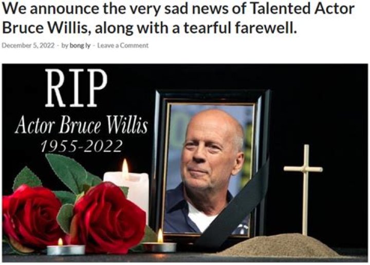 Bruce Willis: Debunking the Rumors About His Passing