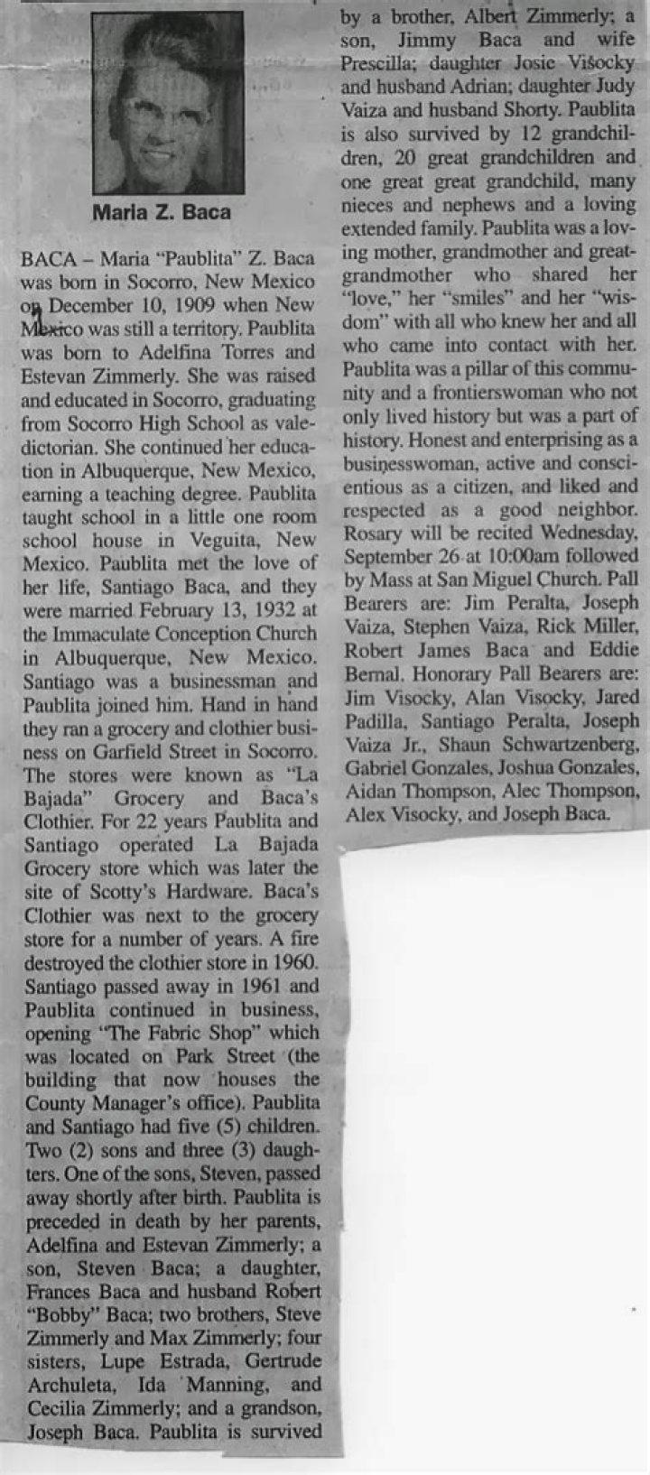 New Discoveries In New Mexico Obituary