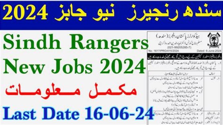 Sindh Rangers Jobs 2024 Karachi Revealed