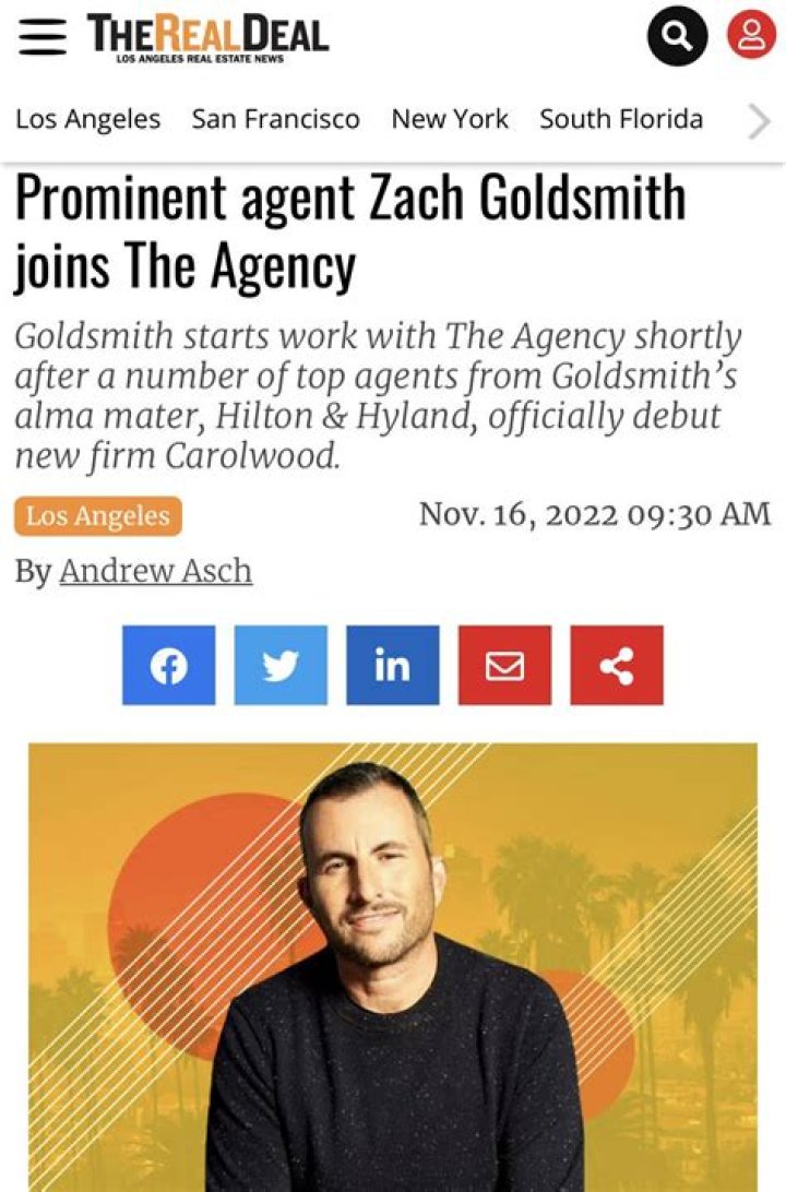 Unveiling The Truth Behind "Zach Goldsmith The Agency Divorce"
